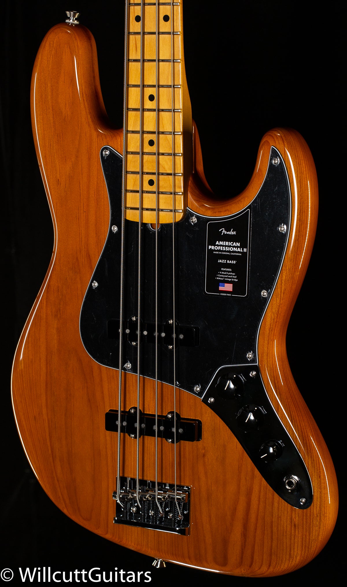Fender American Professional II Jazz Bass Maple Fingerboard Roasted Pine (822)