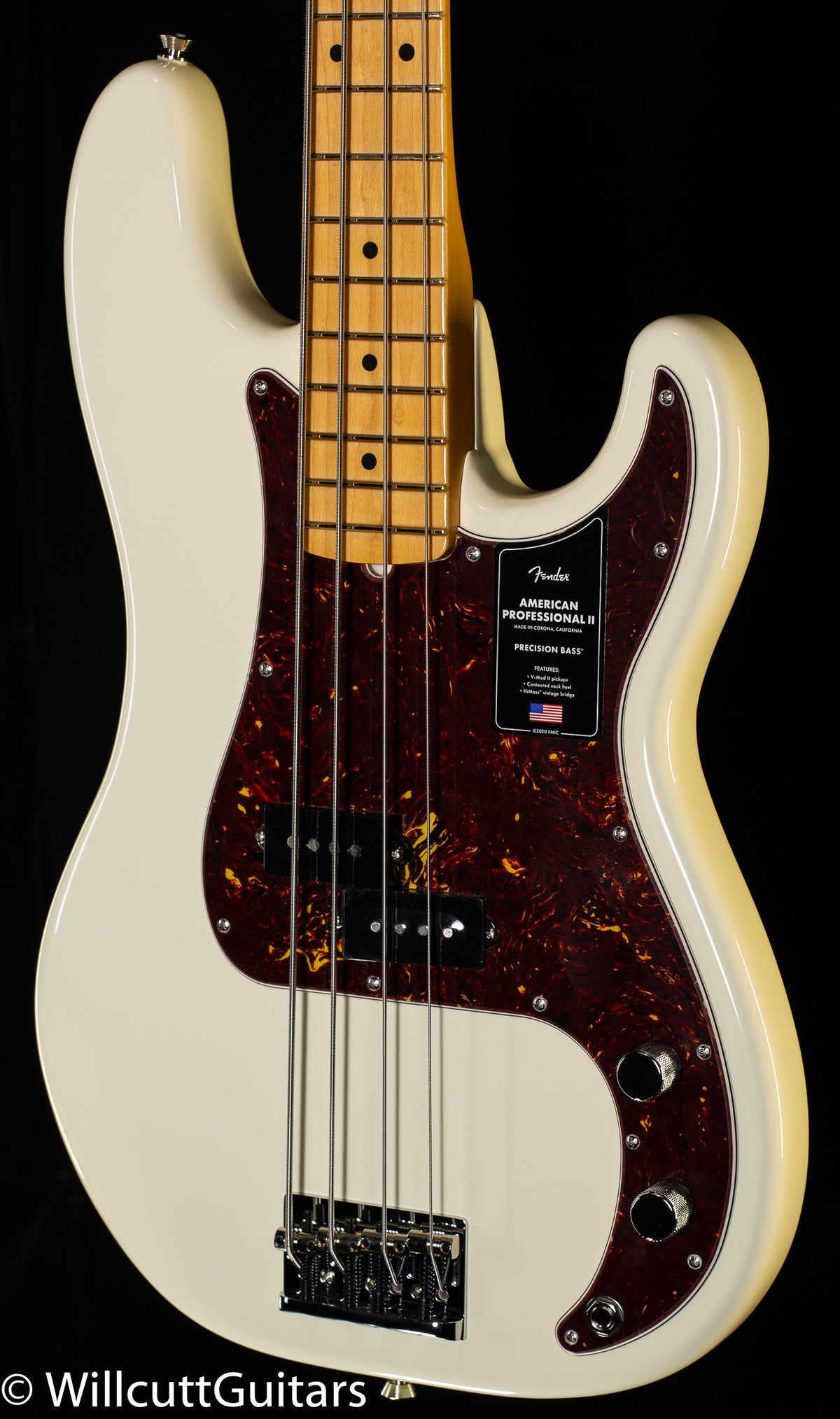 Fender American Professional II Precision Bass Maple Fingerboard Olympic White (165)
