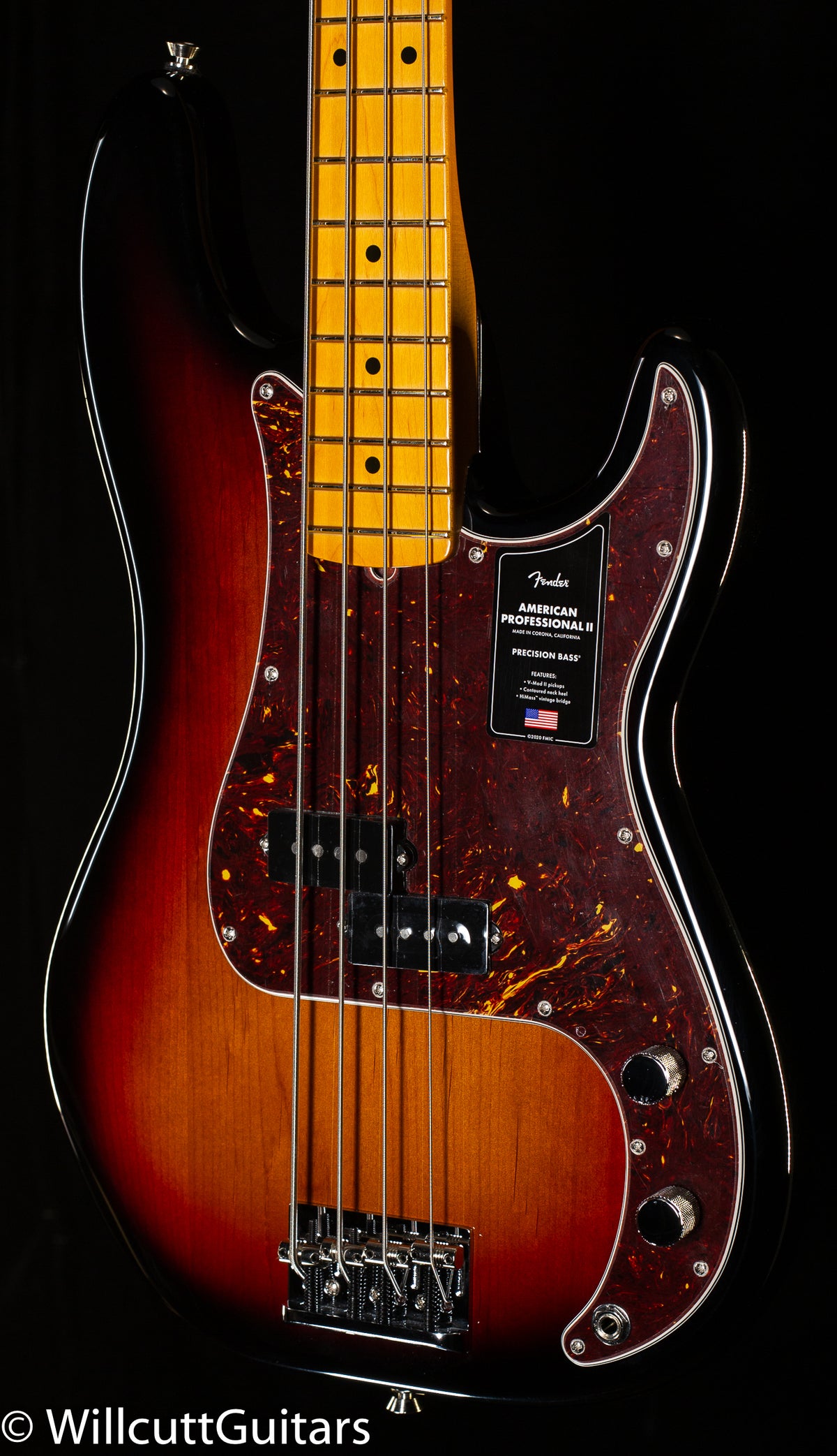 Fender American Professional II Precision Bass Maple Fingerboard 3-Color Sunburst (686)