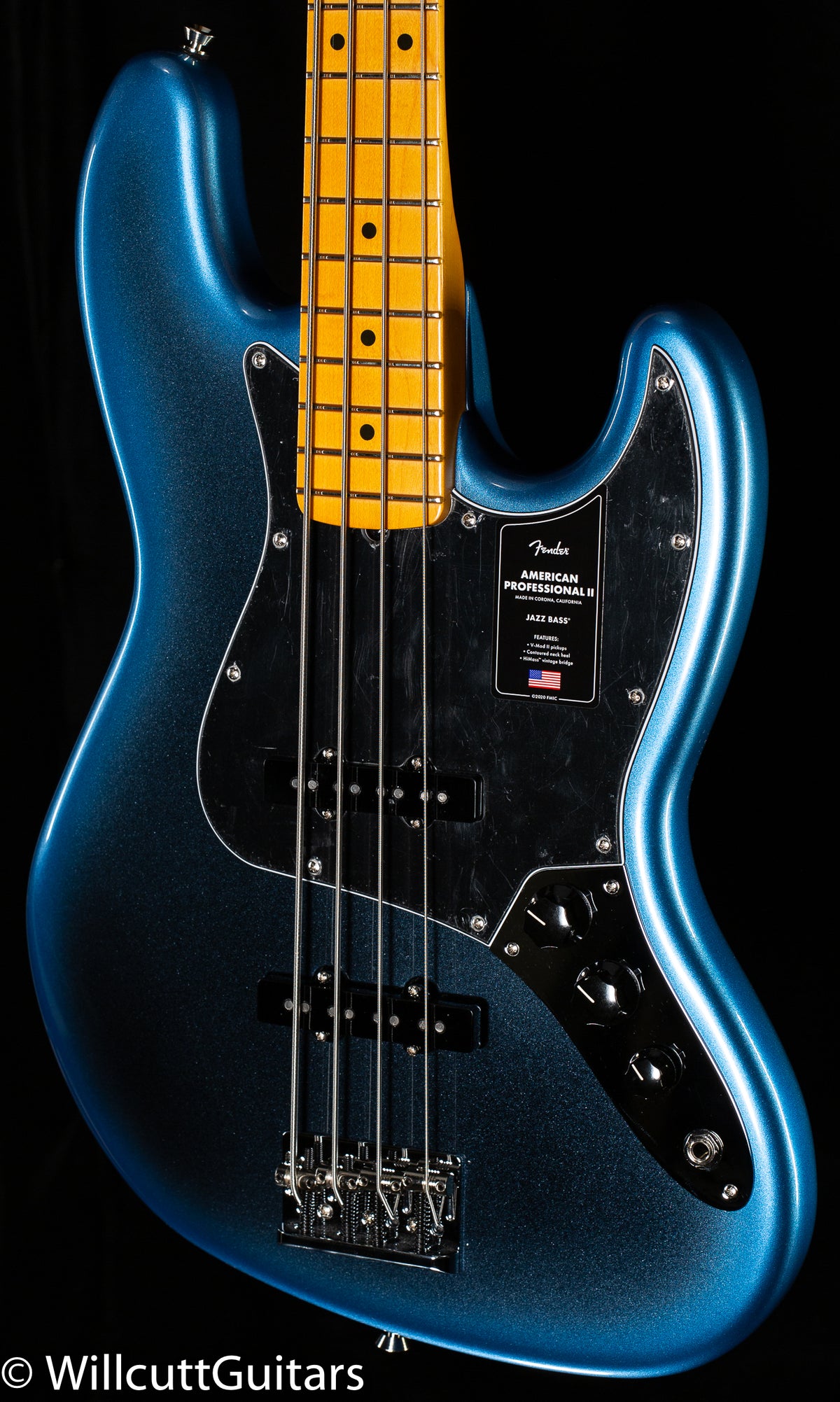 Fender American Professional II Jazz Bass Maple Fingerboard Dark Night (186)