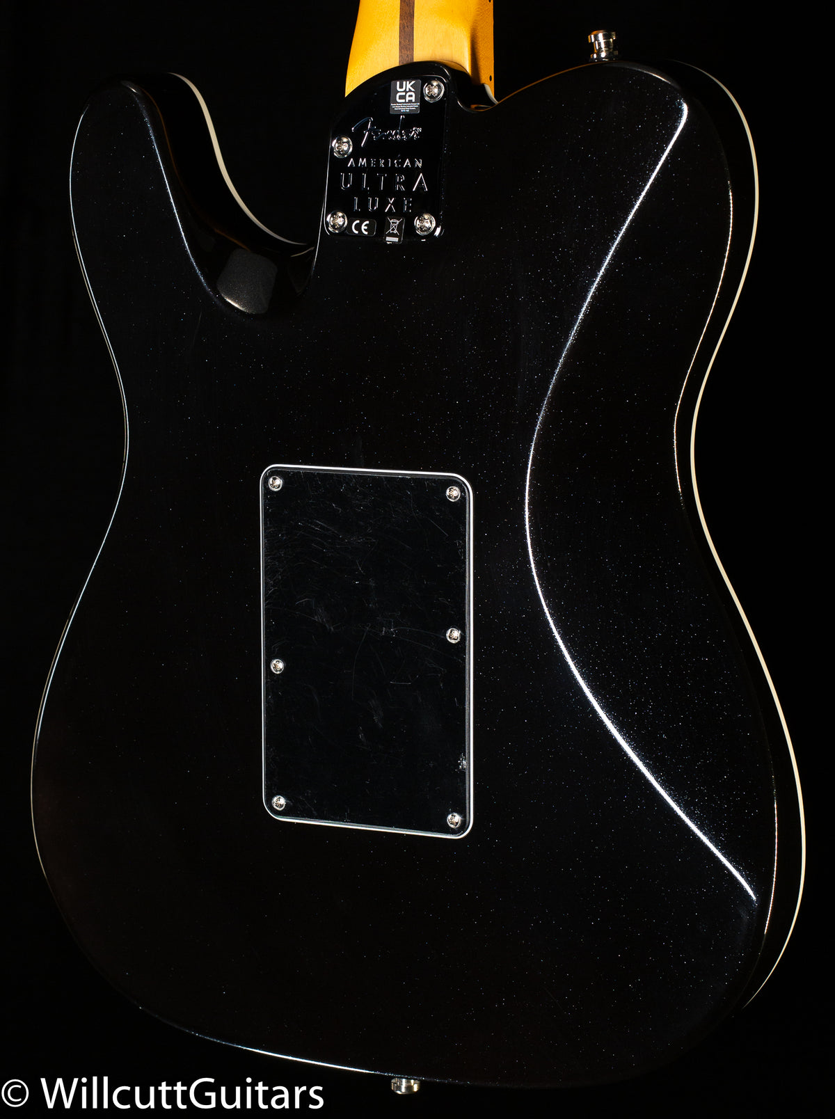 Fender American Ultra Luxe Telecaster Floyd Rose HH Maple Fingerboard Mystic Black (898)