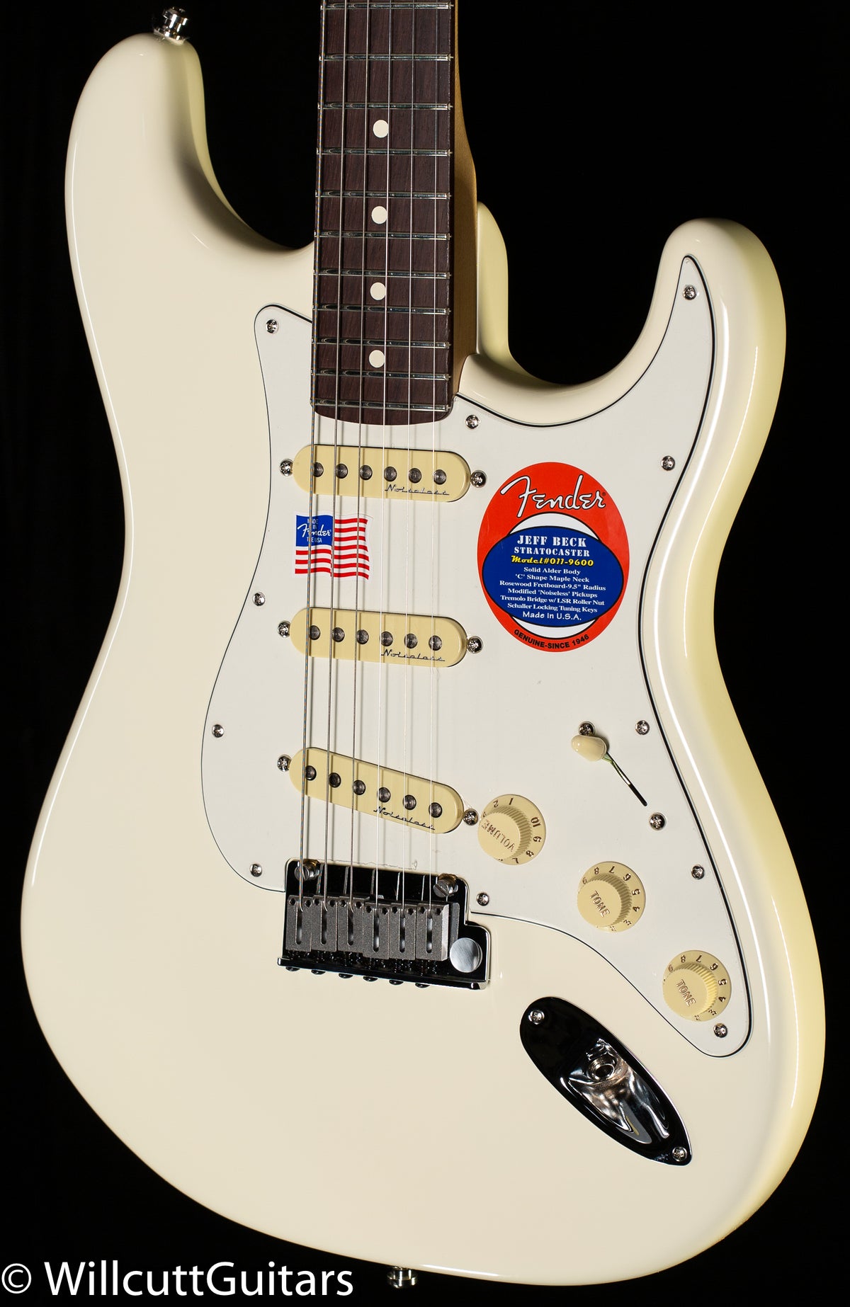 Fender Jeff Beck Stratocaster Rosewood Fingerboard Olympic White (305)