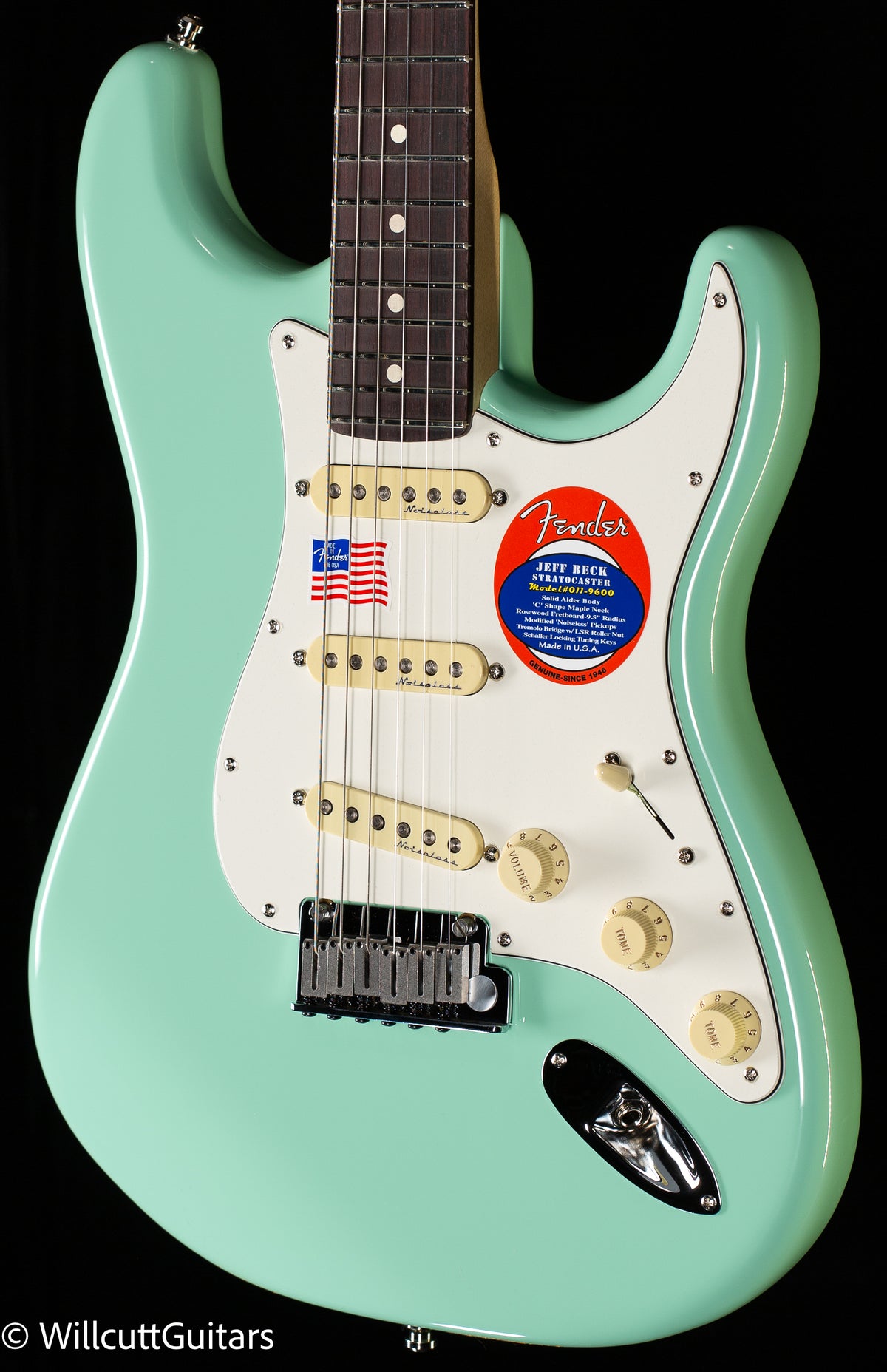 Fender Jeff Beck Stratocaster Rosewood Fingerboard Surf Green (458)