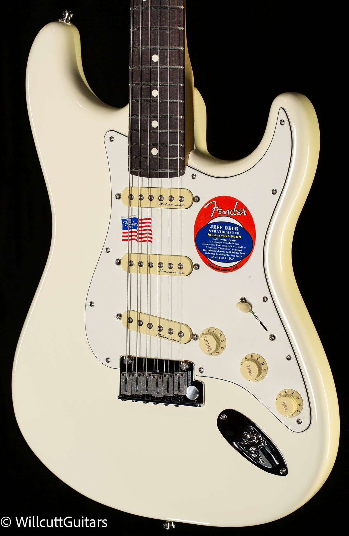 Fender Jeff Beck Stratocaster Rosewood Fingerboard Olympic White (151)