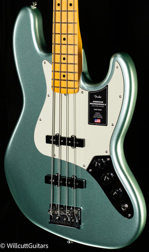 Fender American Professional II Jazz Bass Maple Fingerboard Mystic Surf Green (954)