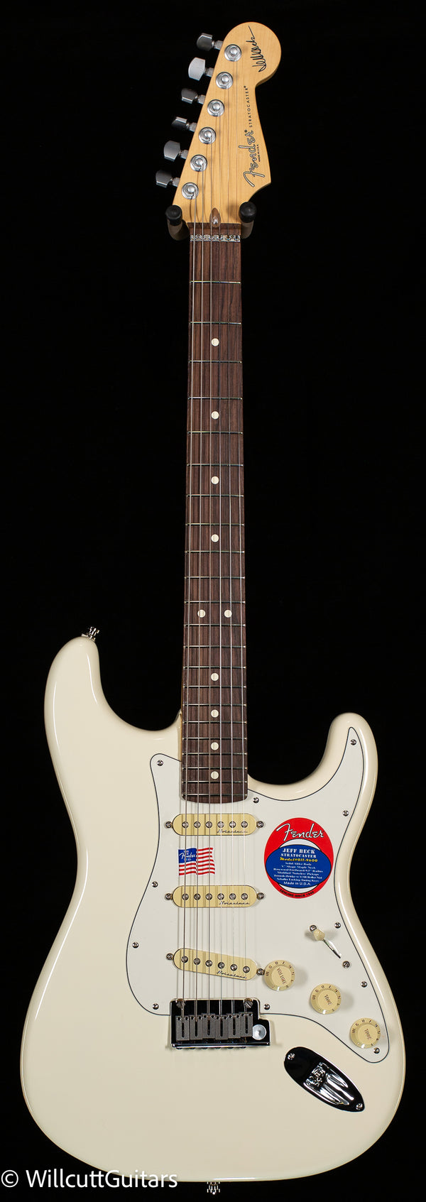 Fender Jeff Beck Stratocaster Rosewood Fingerboard Olympic White