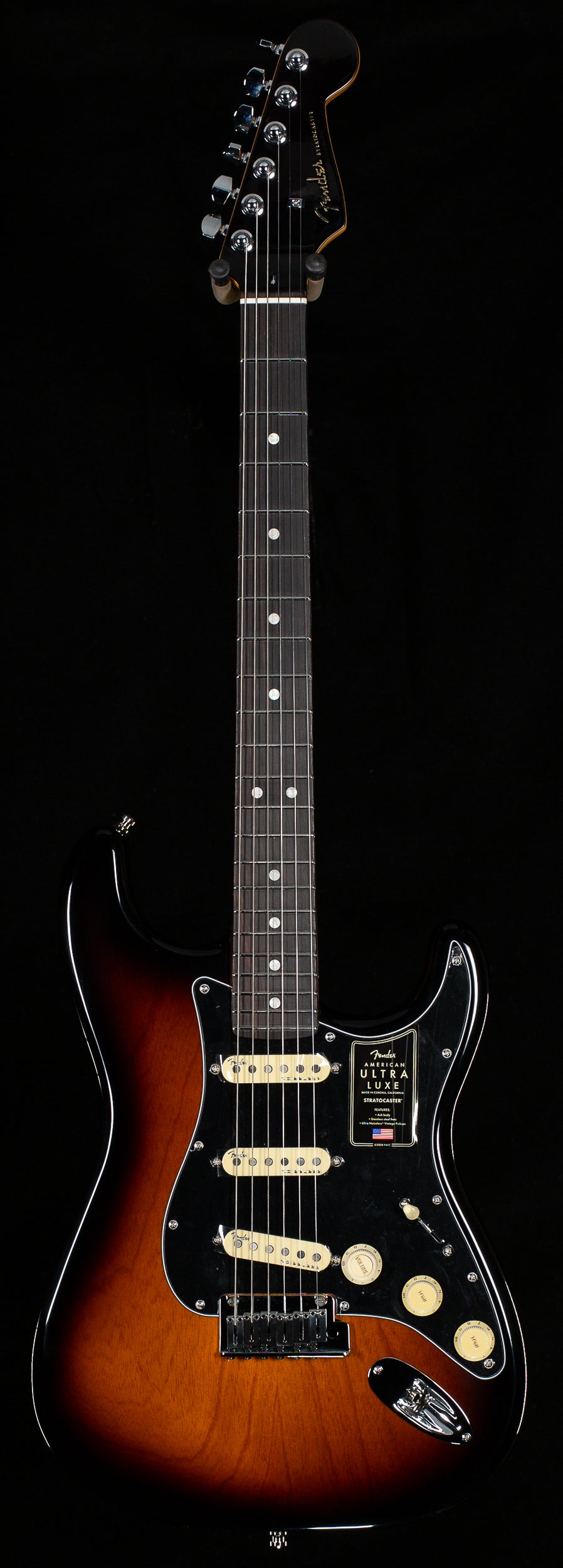 Fender American Ultra Luxe Stratocaster Rosewood Fingerboard 2-Color Sunburst (091)