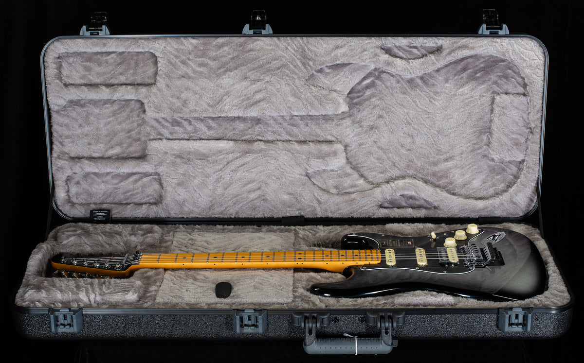 Fender American Ultra Luxe Stratocaster Floyd Rose HSS Maple Fingerboard Silverburst (854)