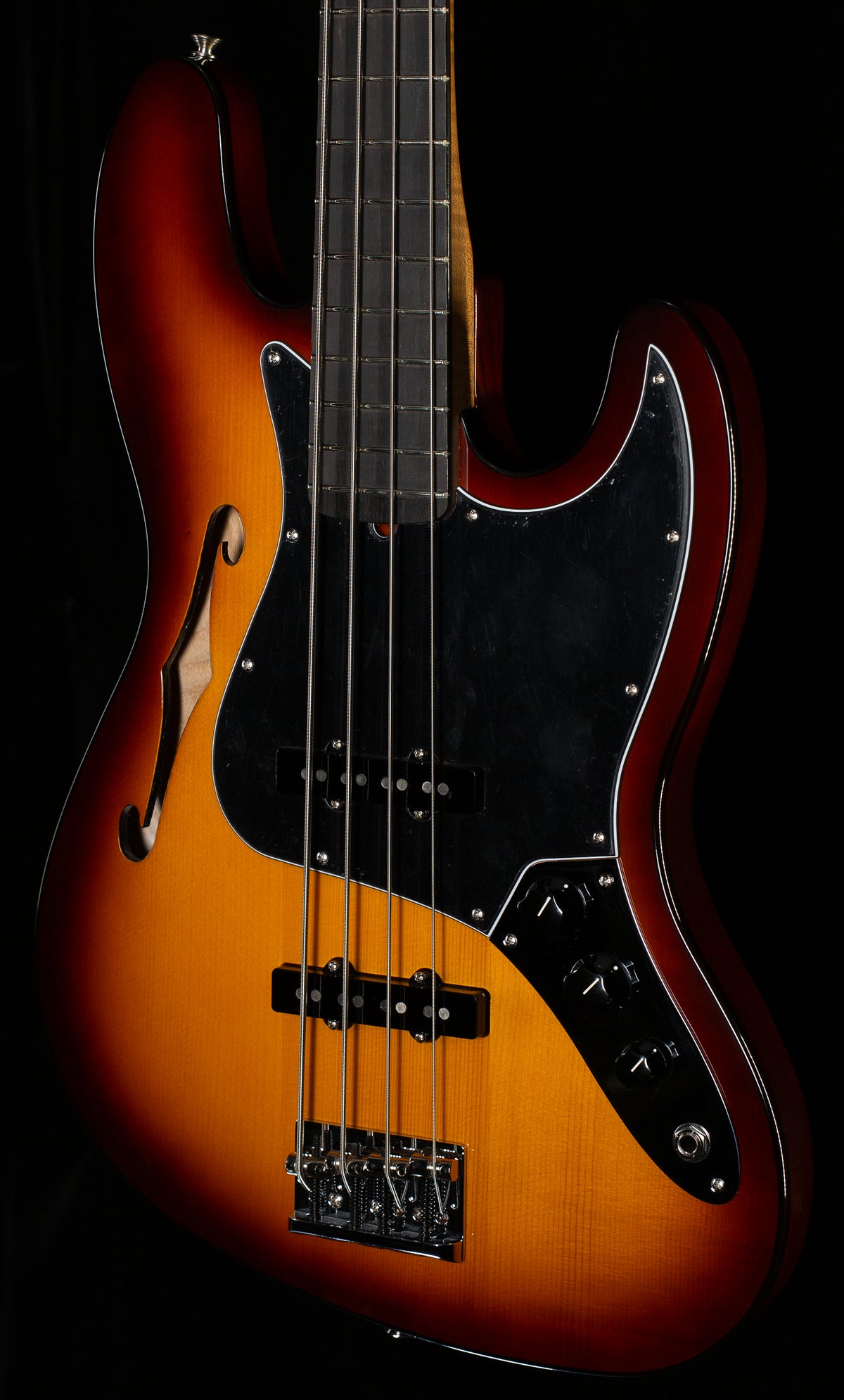 Fender Limited Edition Suona Jazz Bass Thinline, Ebony Fingerboard, Violin Burst (349)