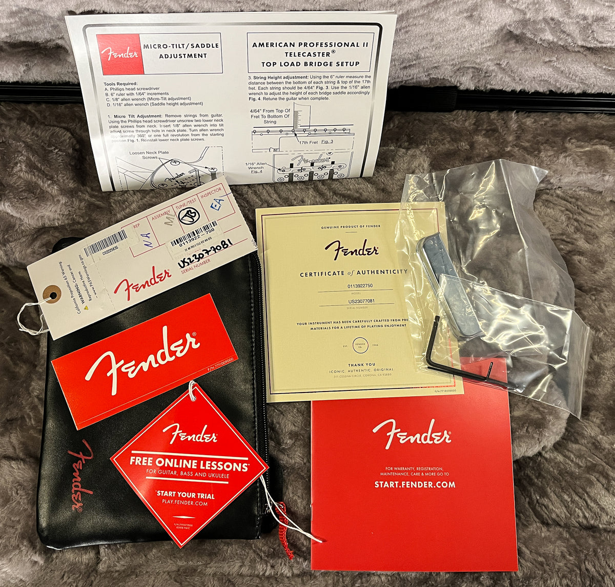 Fender American Professional II Telecaster Roasted Maple Fingerboard Butterscotch Blonde (081)