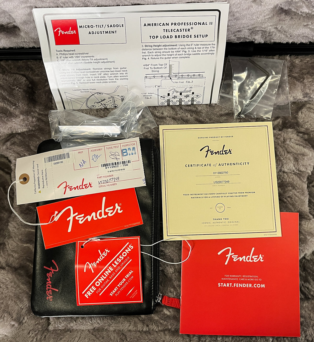 Fender American Professional II Telecaster Roasted Maple Fingerboard Butterscotch Blonde (349)