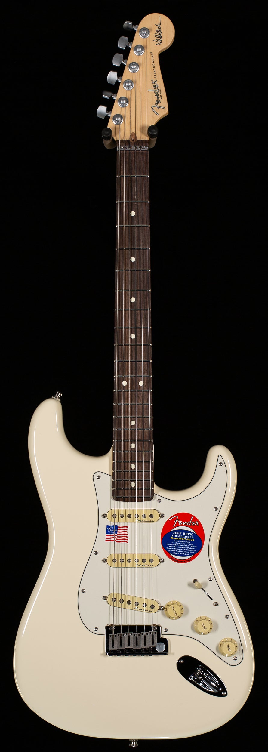 Fender Jeff Beck Stratocaster, Rosewood Fingerboard, Olympic White (574)