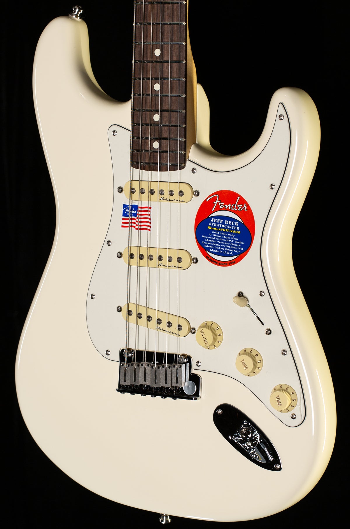 Fender Jeff Beck Stratocaster, Rosewood Fingerboard, Olympic White (574)