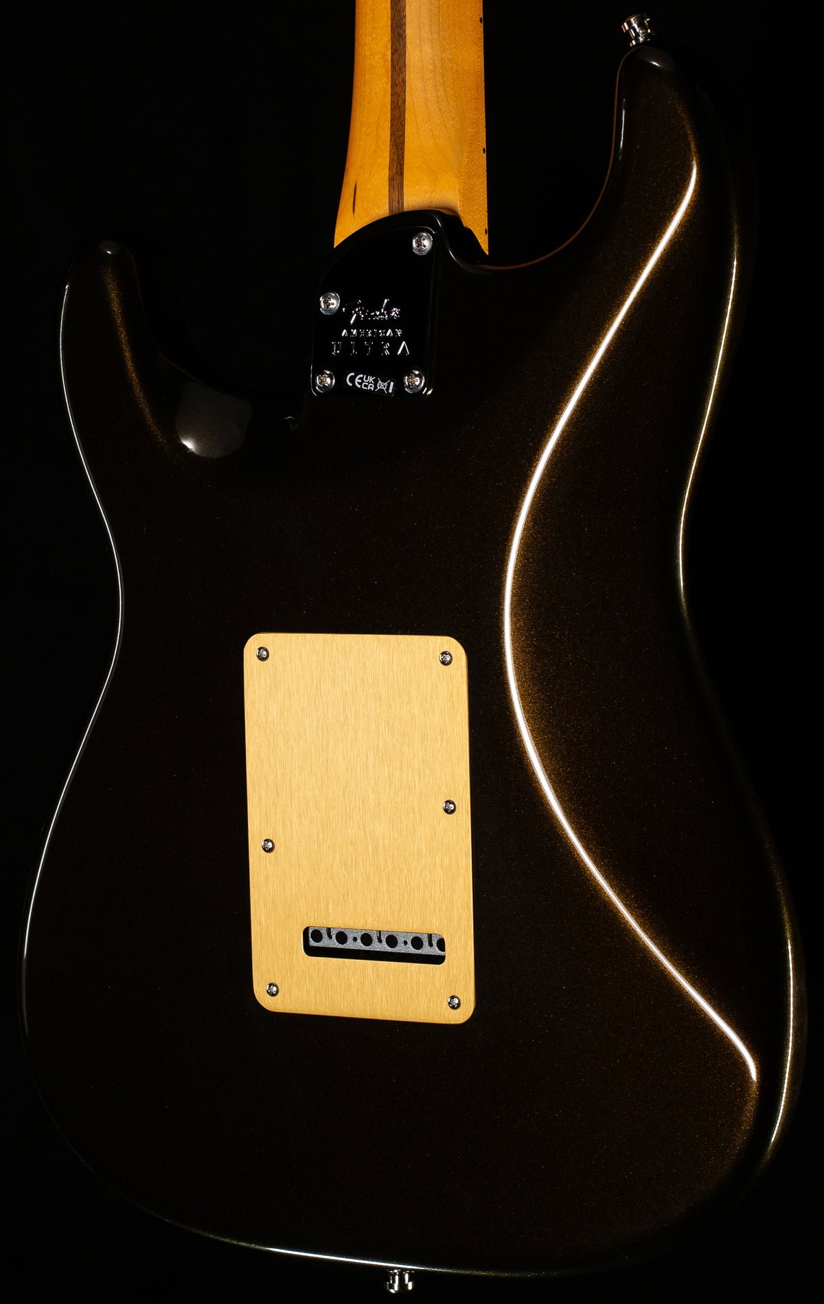 Fender American Ultra Stratocaster HSS Maple Fingerboard Texas Tea (914)