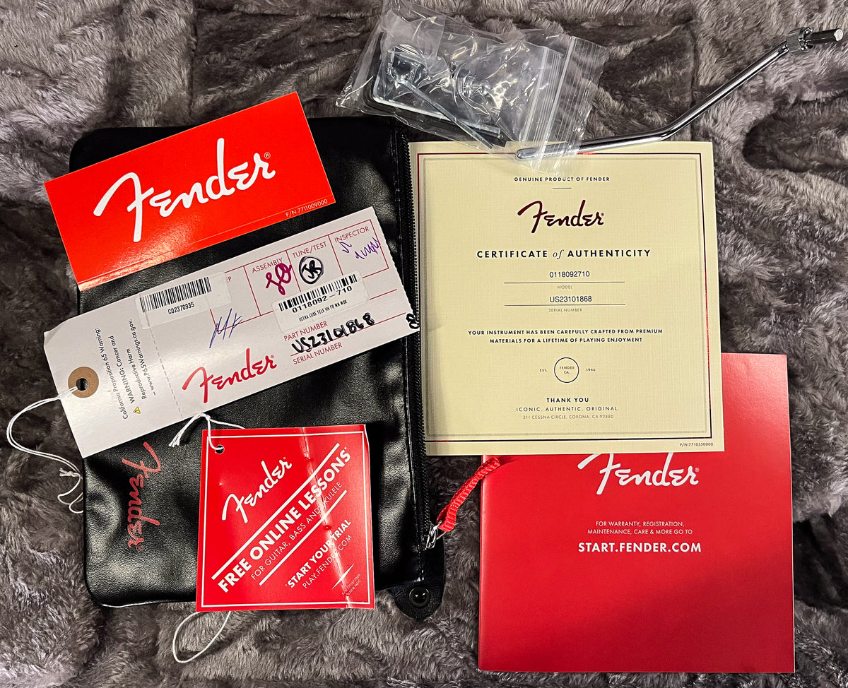 Fender American Ultra Luxe Telecaster Floyd Rose HH Maple Fingerboard Mystic Black (868)