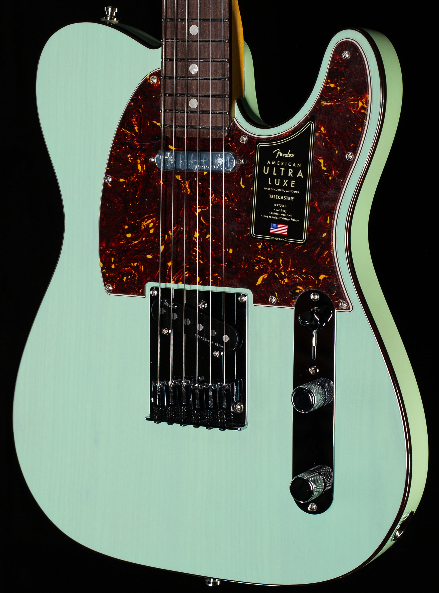 Fender Ultra Luxe Telecaster Transparent Surf Green (942