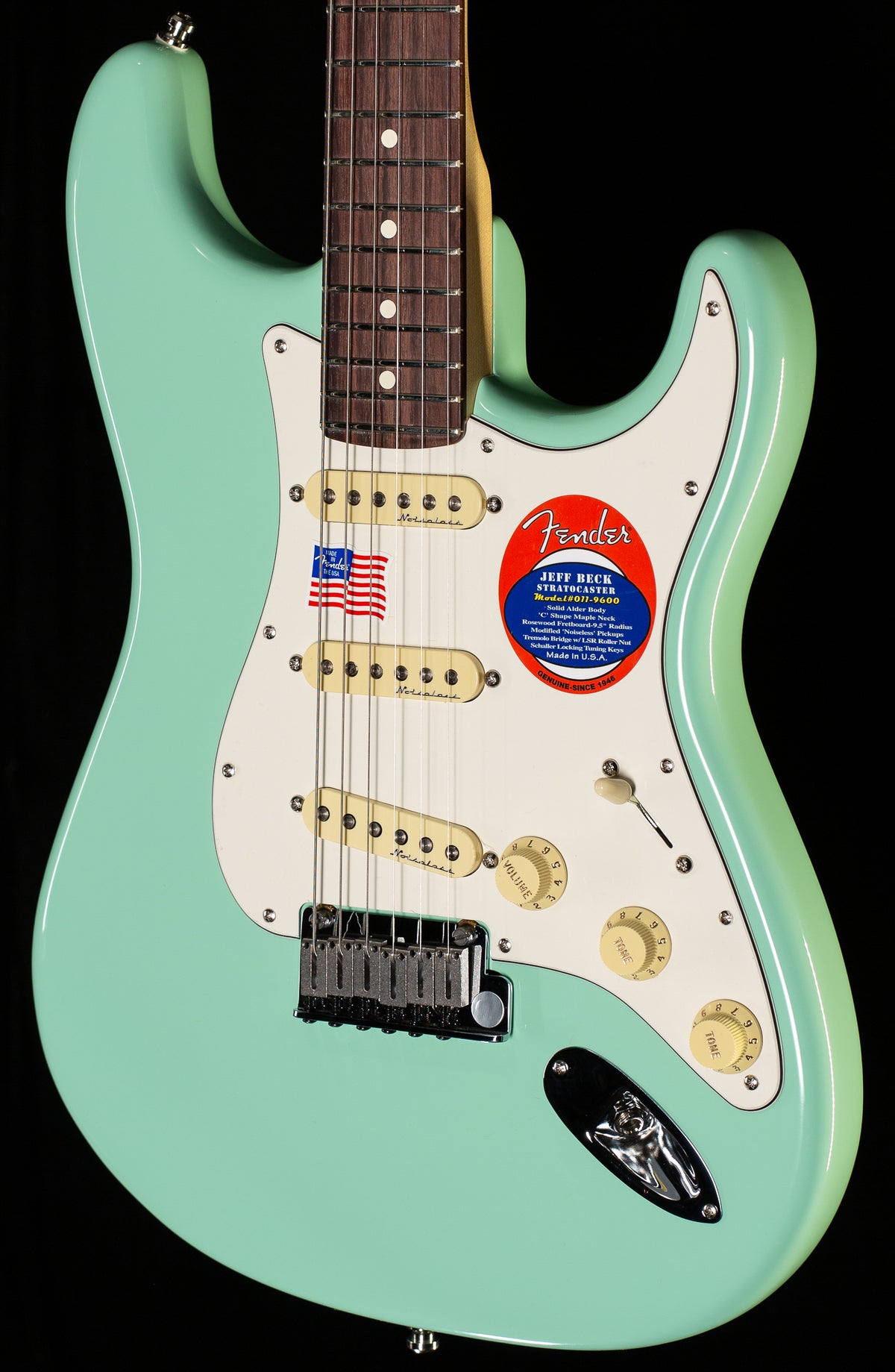 Fender Jeff Beck Stratocaster Rosewood Fingerboard Surf Green (682)