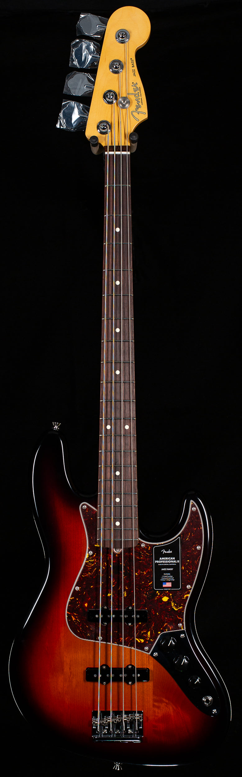 Fender American Professional II Jazz Bass Rosewood Fingerboard 3-Color Sunburst (401)