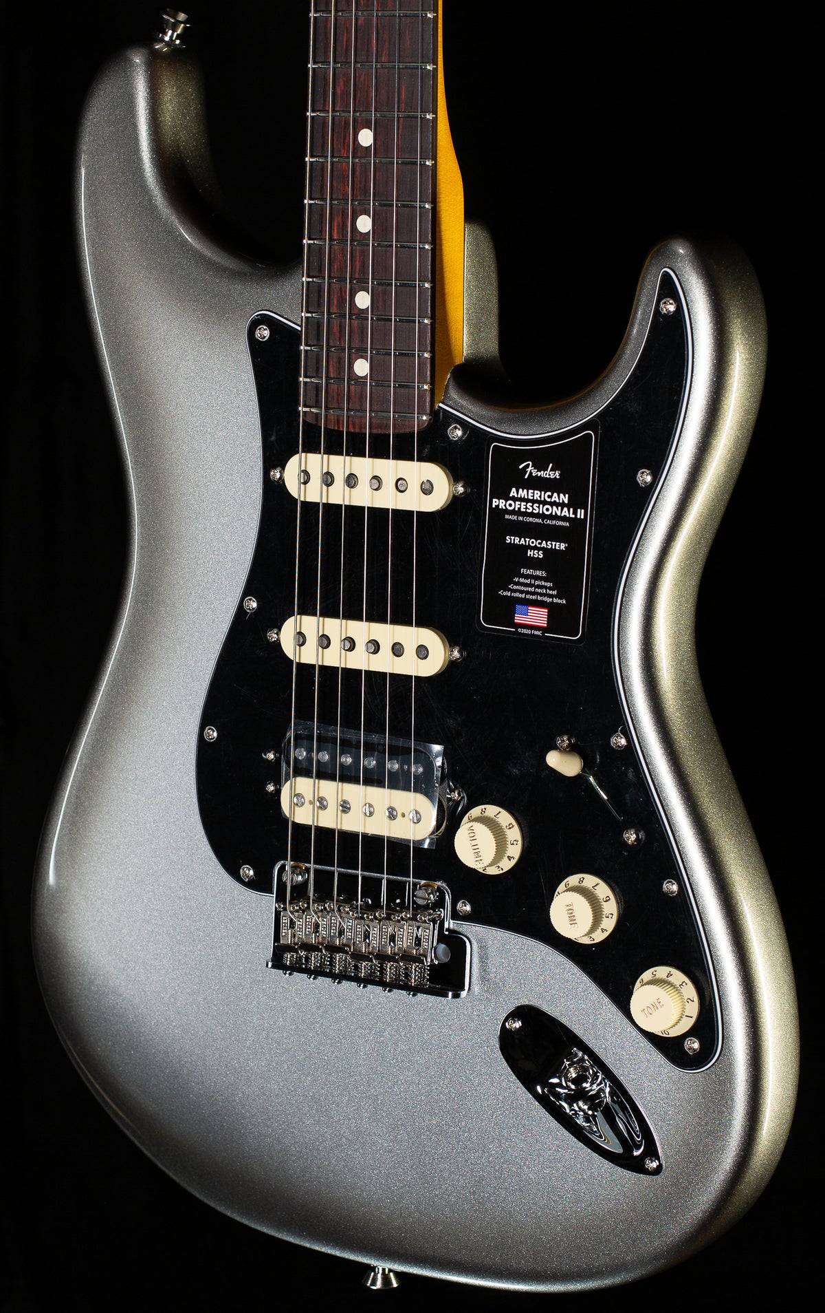 Fender American Professional II Stratocaster HSS, Rosewood Fingerboard, Mercury (854)