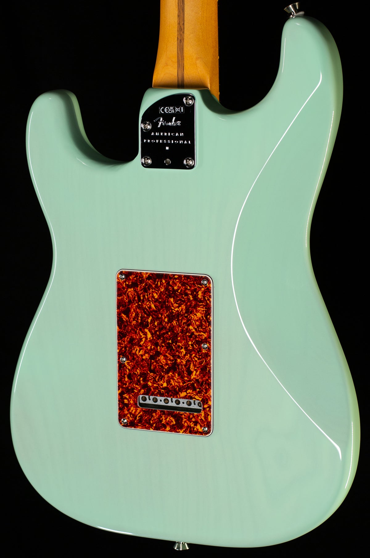Fender American Professional II Stratocaster Thinline Rosewood Fingerboard Transparent Surf Green (368)