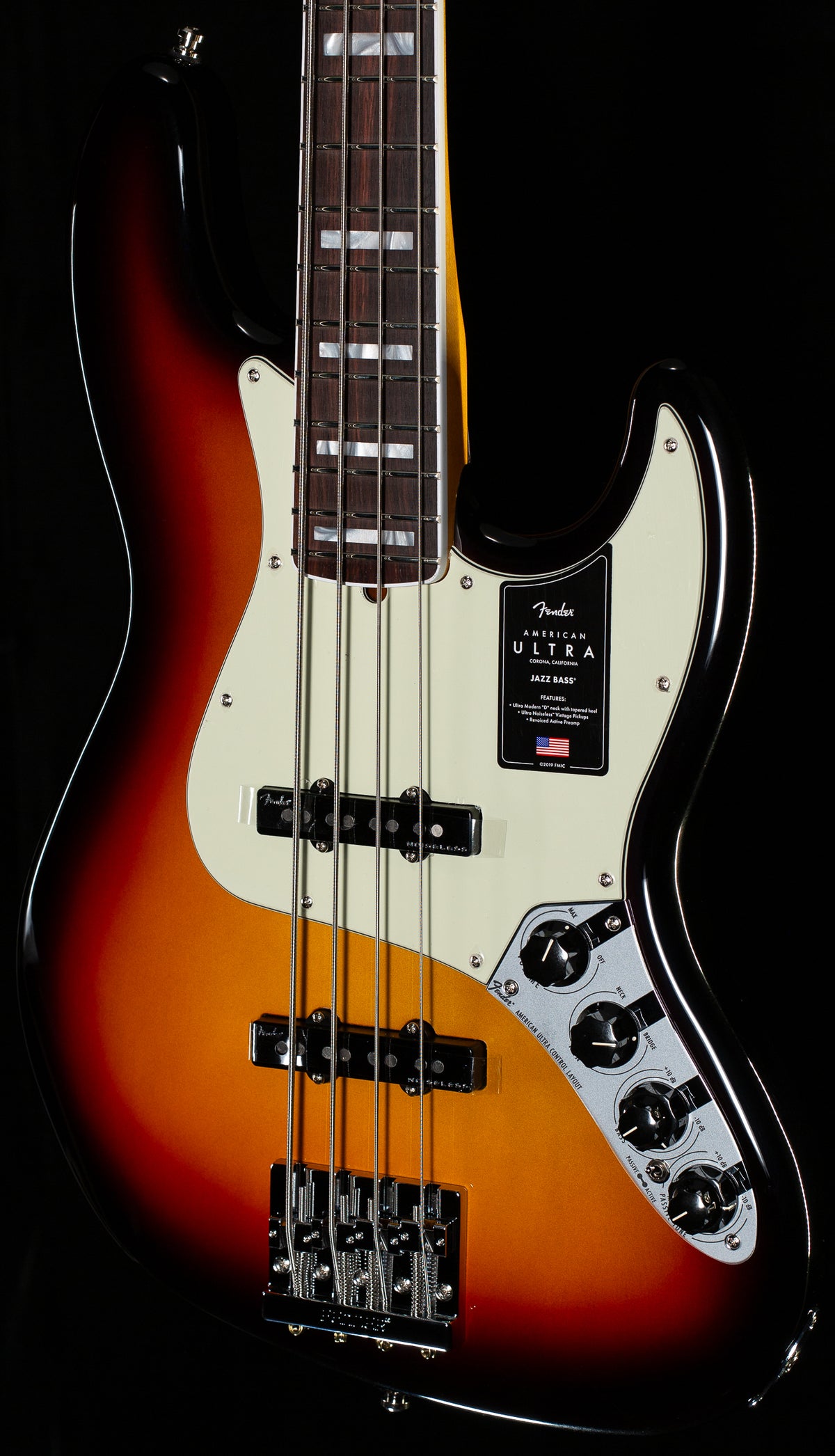 Fender American Ultra Jazz Bass, Rosewood Fingerboard, Ultraburst (528)