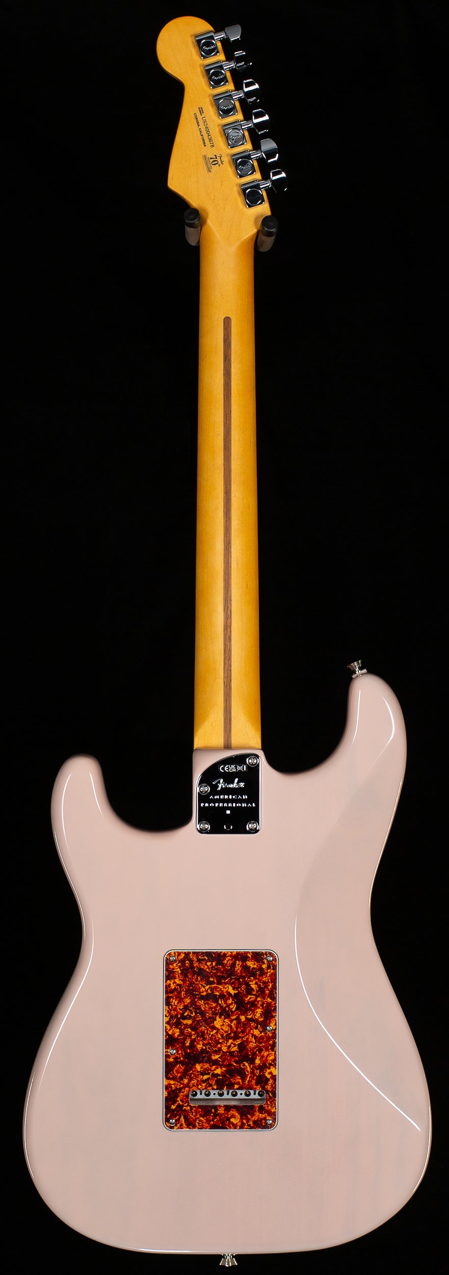 Fender American Professional II Stratocaster Thinline Rosewood Fingerboard Transparent Shell Pink (678)