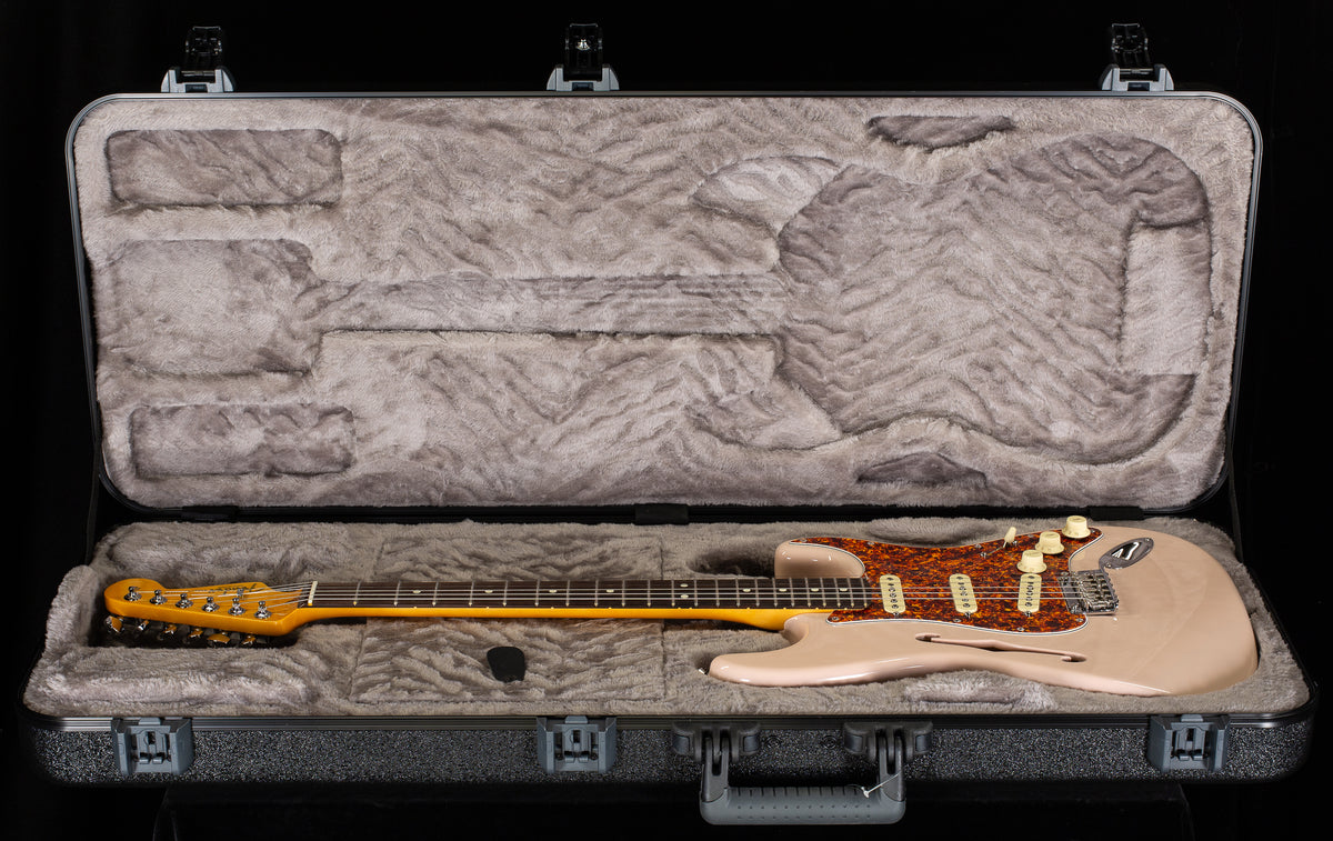 Fender American Professional II Stratocaster Thinline Rosewood Fingerboard Transparent Shell Pink (678)