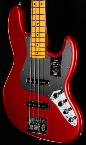 Fender American Ultra II Jazz Bass, Maple Fingerboard, Sinister Red (204)