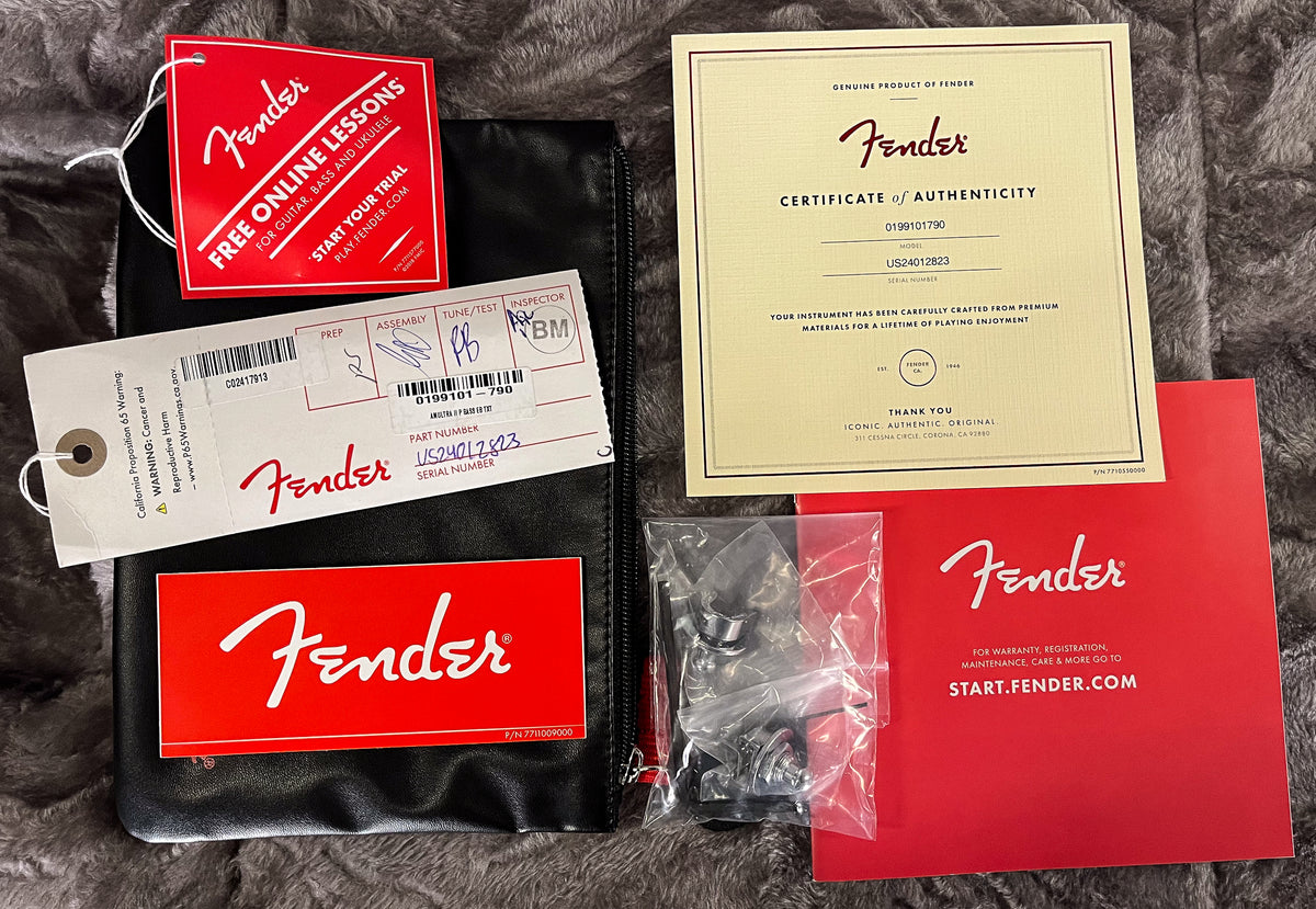 Fender American Ultra II Precision Bass Ebony Fingerboard Texas Tea (823)