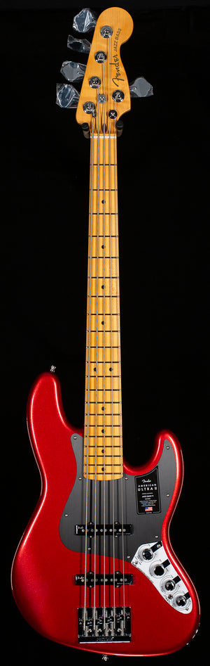 Fender American Ultra II Jazz Bass V Maple Fingerboard Sinister Red (005)