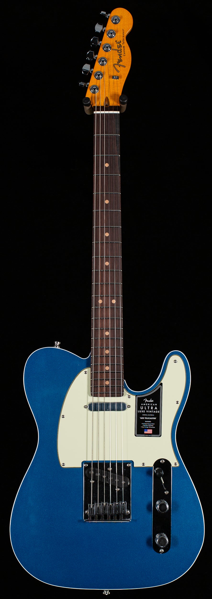 Fender American Ultra Luxe Vintage &#39;60s Telecaster Custom Rosewood Fingerboard Lake Placid Blue (216)