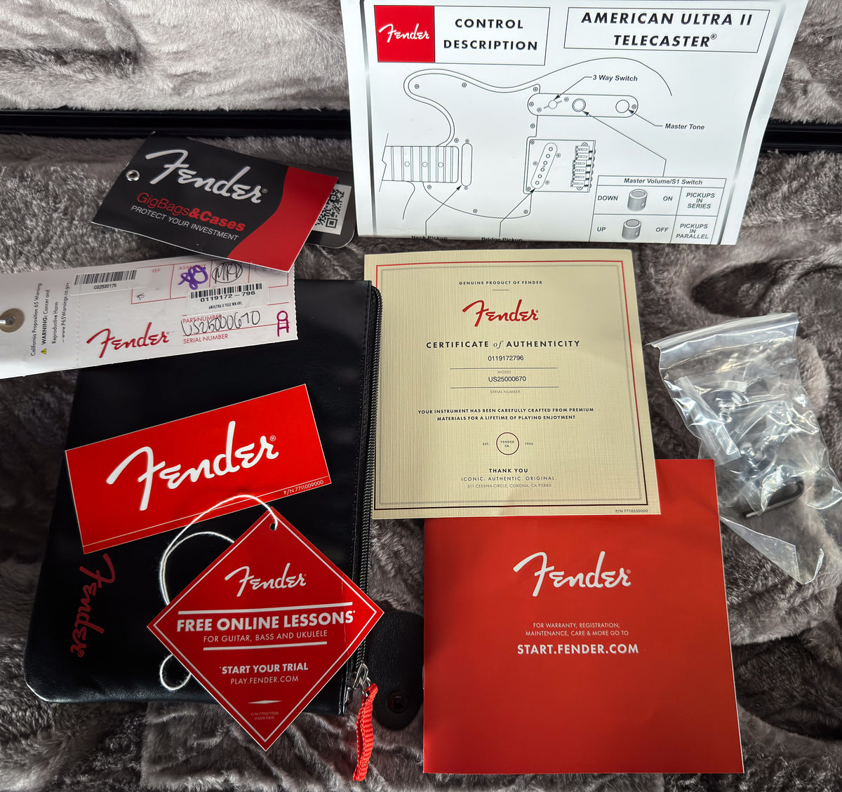 2025 Fender American Ultra II Telecaster Avalanche Maple Fingerboard