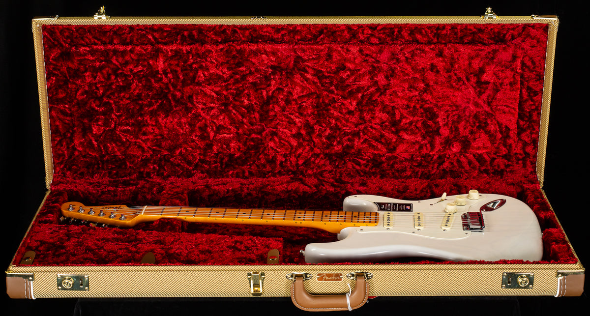 Fender American Ultra Luxe Vintage &#39;50s Stratocaster Maple Fingerboard White Blonde (150)