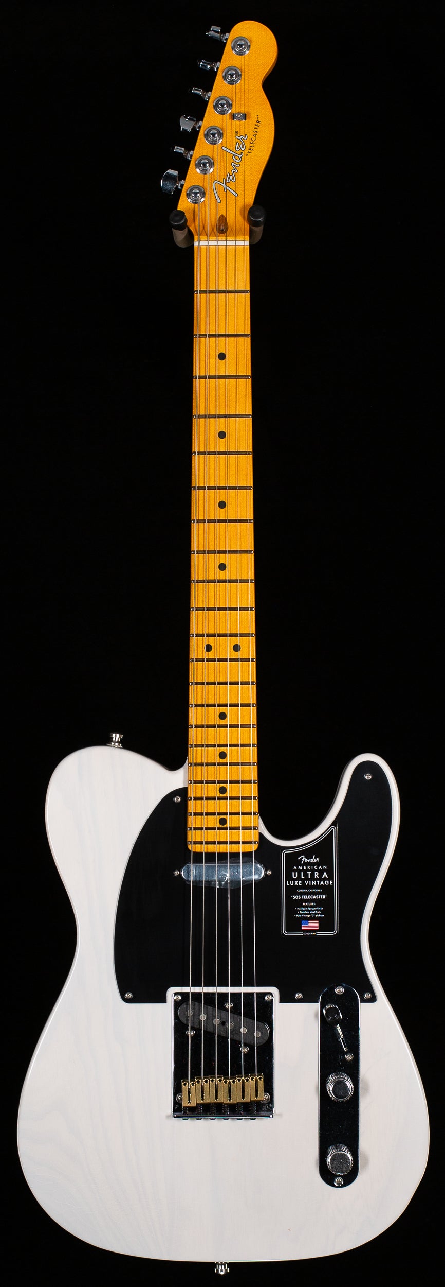 Fender American Ultra Luxe Vintage &#39;50s Telecaster Maple Fingerboard White Blonde (511)