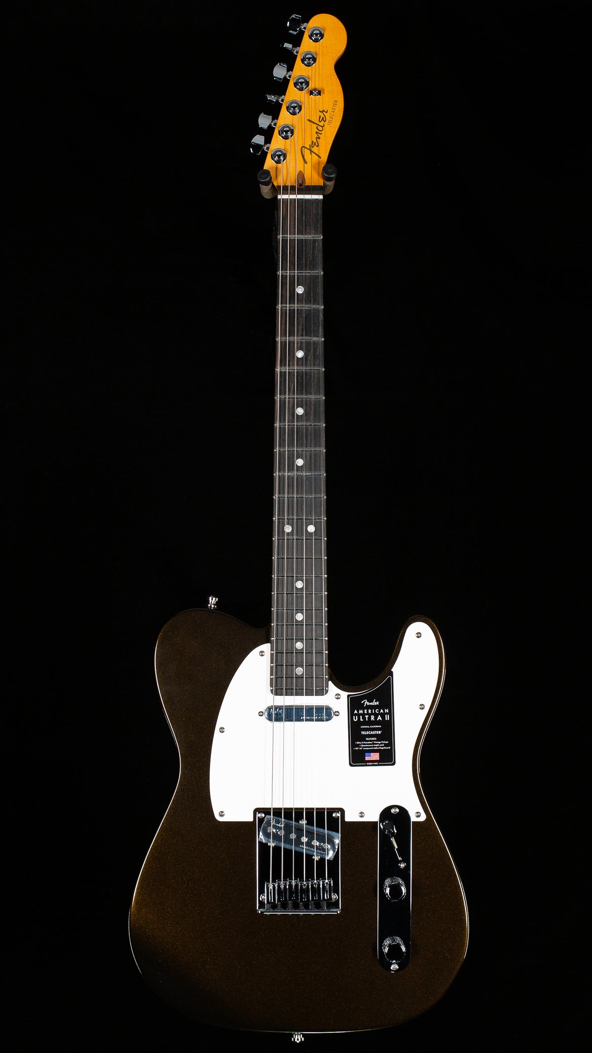 Fender American Ultra II Telecaster Ebony Fingerboard Texas Tea (136)