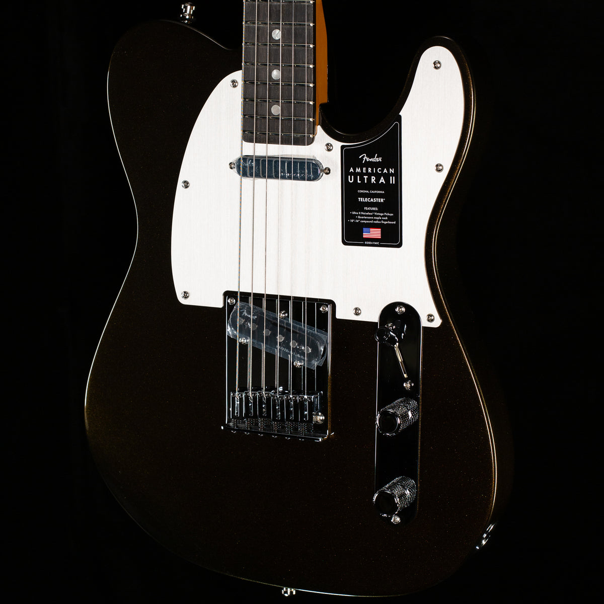 Fender American Ultra II Telecaster Ebony Fingerboard Texas Tea (136)