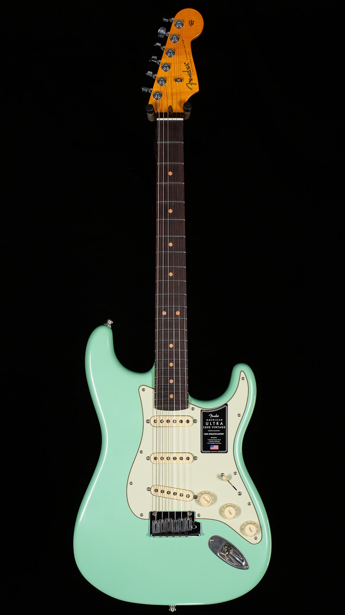 Fender American Ultra Luxe Vintage '60s Stratocaster Rosewood Fingerboard Surf Green (079)