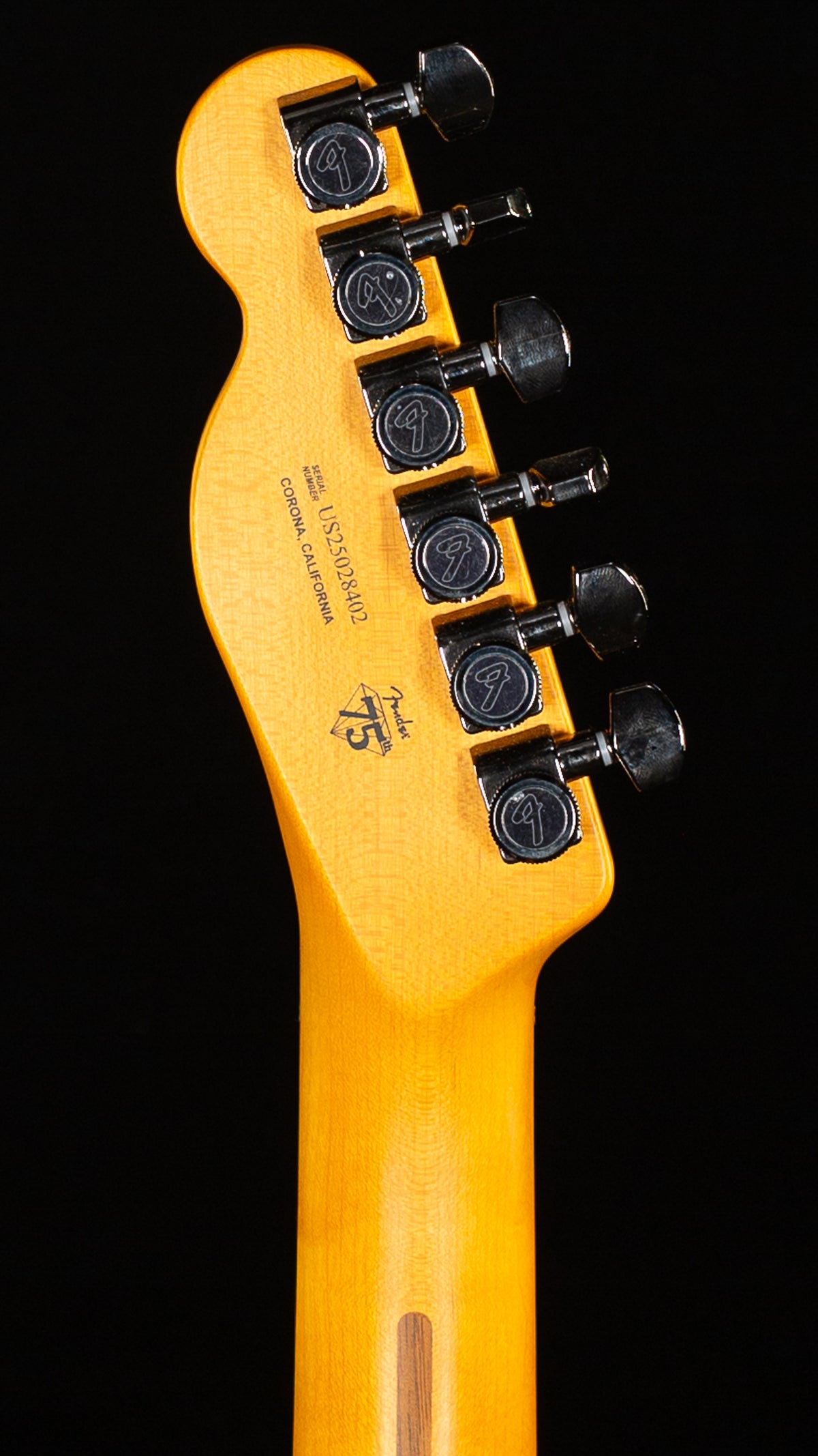 Fender 75th Anniversary American Ultra II Telecaster Ebony Fingerboard Liquid Gold (402)