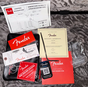 Fender American Ultra II Stratocaster HSS Ebony Fingerboard Texas Tea (052)