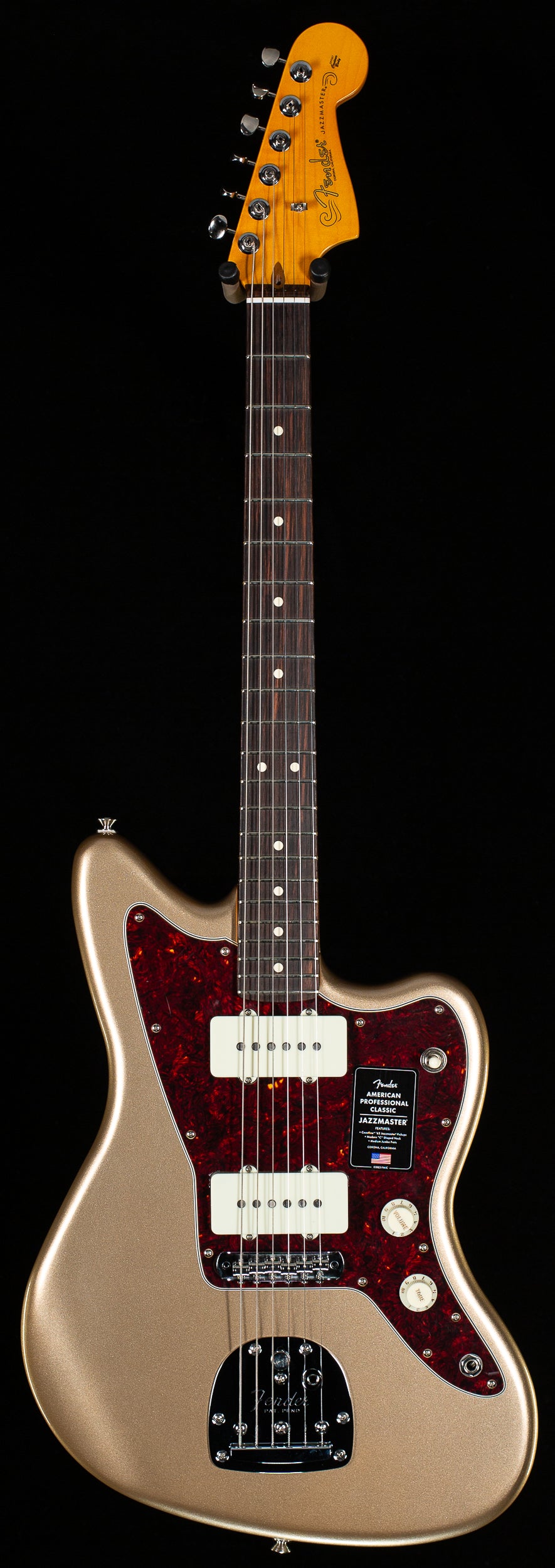 Fender American Professional Classic Jazzmaster Rosewood Fingerboard Faded Firemist Gold (778)