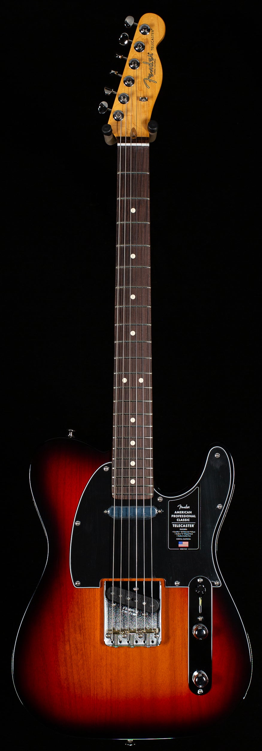 Fender American Professional Classic Telecaster Rosewood Fingerboard 3-Color Sunburst (101)