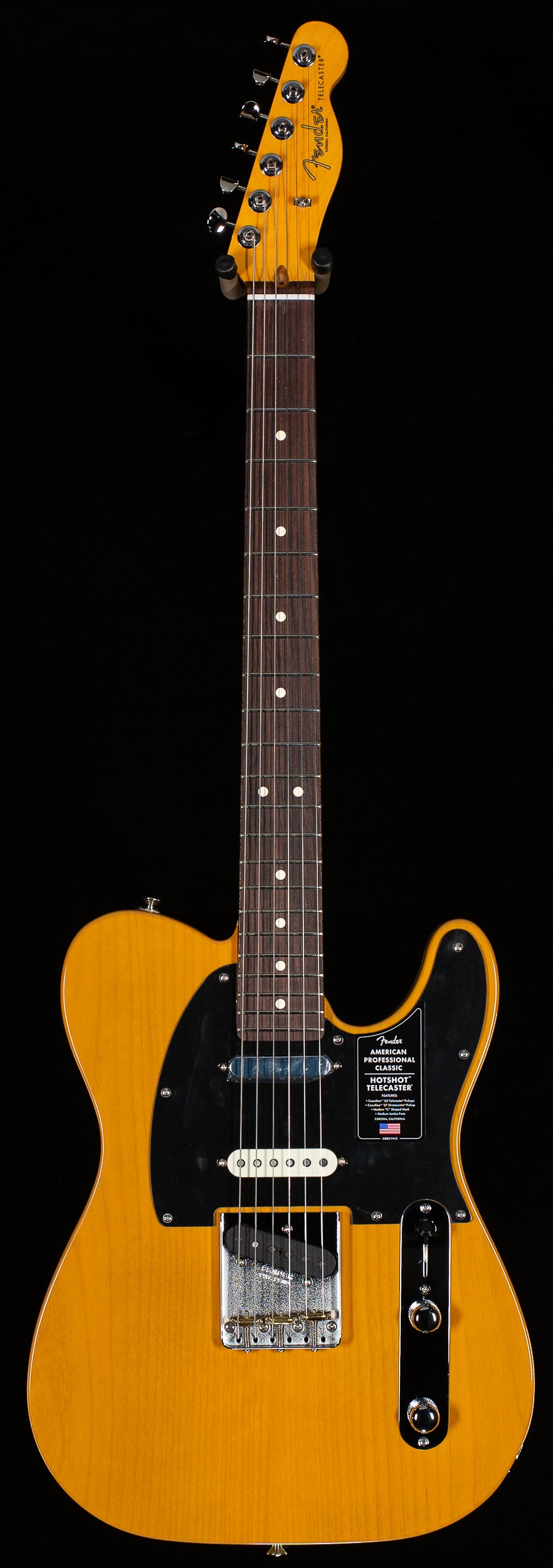 Fender American Professional Classic Hotshot Telecaster Rosewood Fingerboard Butterscotch Blonde (262)