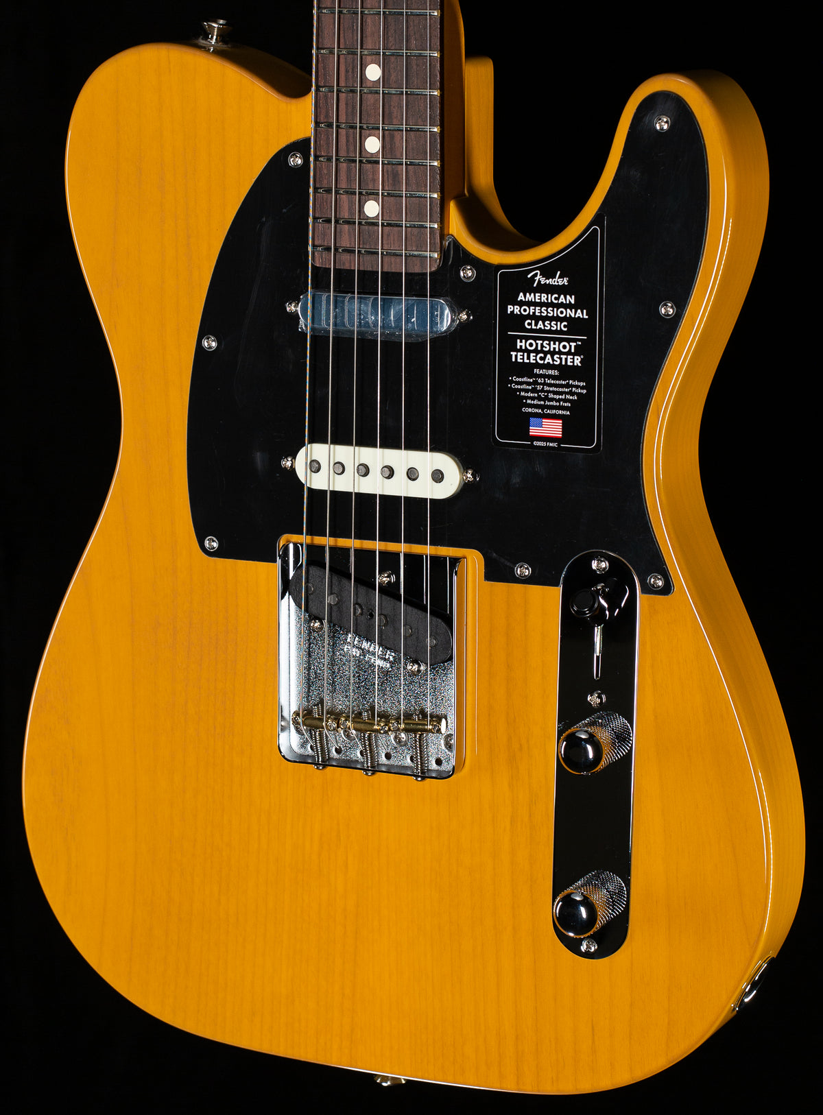 Fender American Professional Classic Hotshot Telecaster Rosewood Fingerboard Butterscotch Blonde (262)