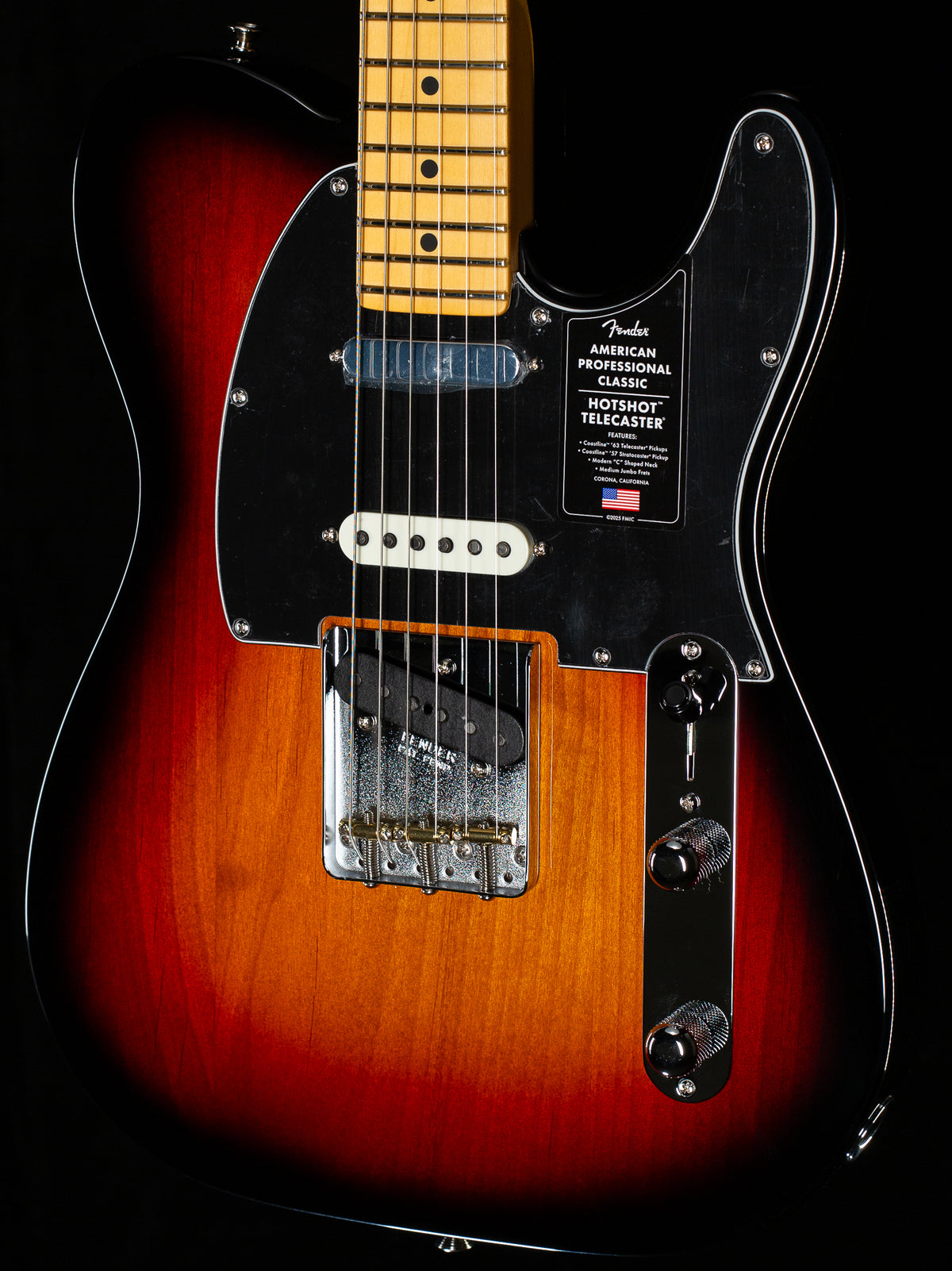 Fender American Professional Classic Hotshot Telecaster Maple Fingerboard 3-Color Sunburst (168)