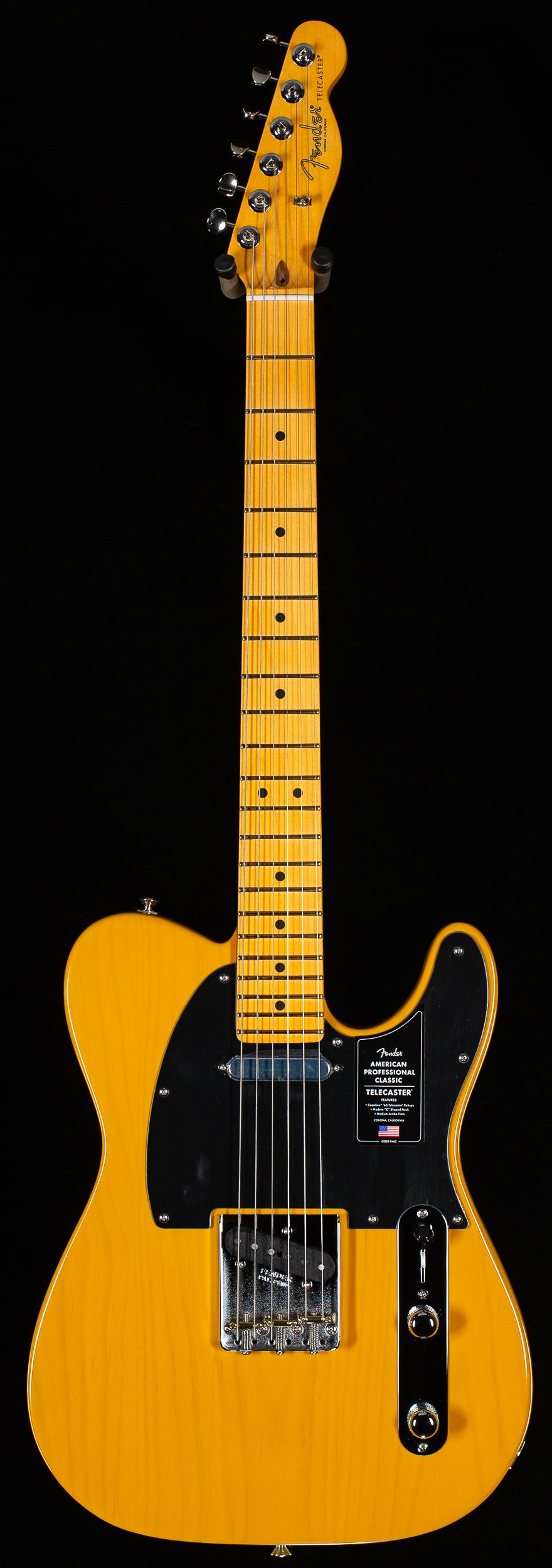 Fender American Professional Classic Telecaster Maple Fingerboard Butterscotch Blonde (544)