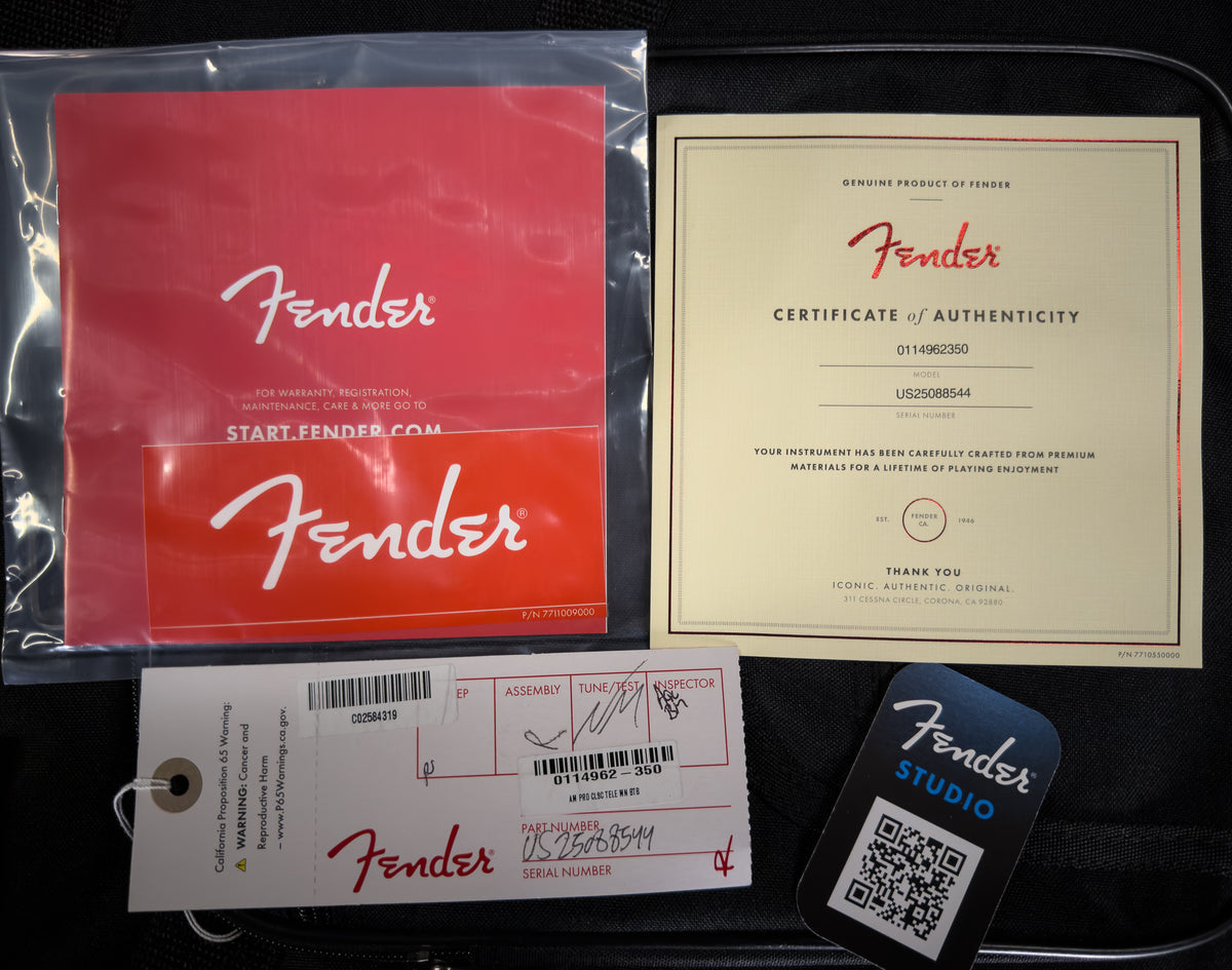 Fender American Professional Classic Telecaster Maple Fingerboard Butterscotch Blonde (544)