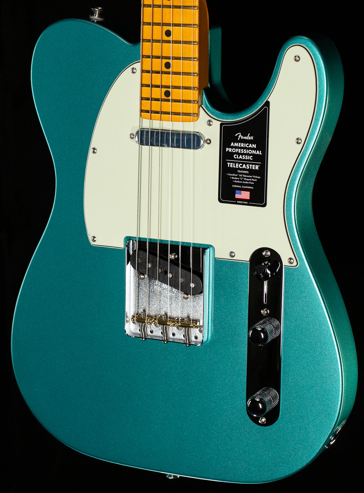 Fender American Professional Classic Telecaster Maple Fingerboard Faded Sherwood Green Metallic (578)
