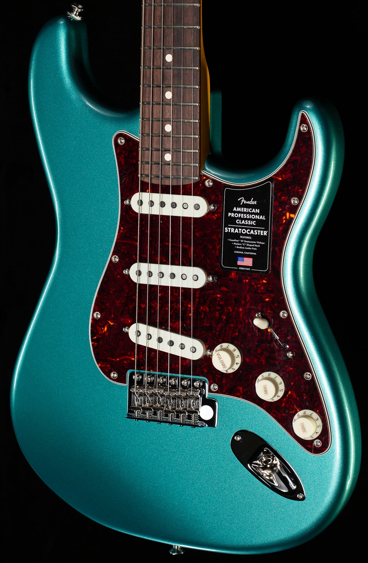 Fender American Professional Classic Stratocaster Rosewood Fingerboard Faded Sherwood Green Metallic (454)