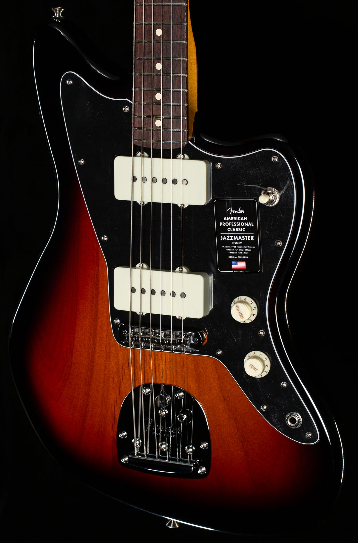 Fender American Professional Classic Jazzmaster Rosewood Fingerboard 3-Color Sunburst (691)