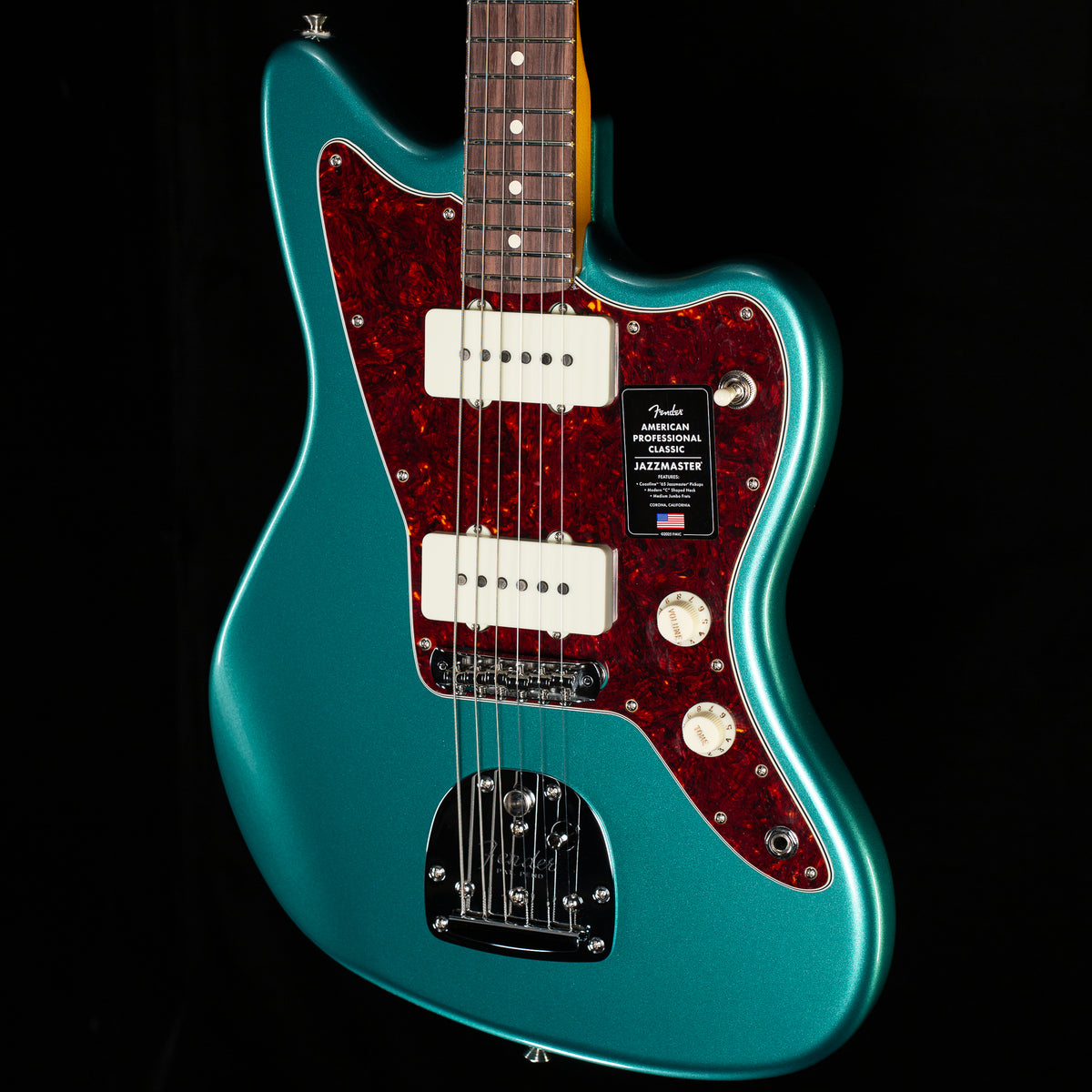 Fender American Professional Classic Jazzmaster Rosewood Fingerboard Faded Sherwood Green Metallic (238)